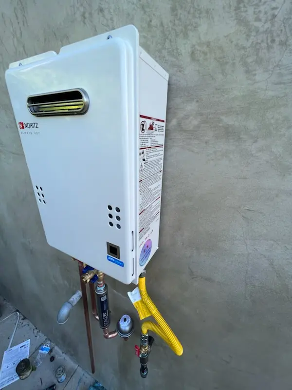 Tankless water heater installation for Hayes homes