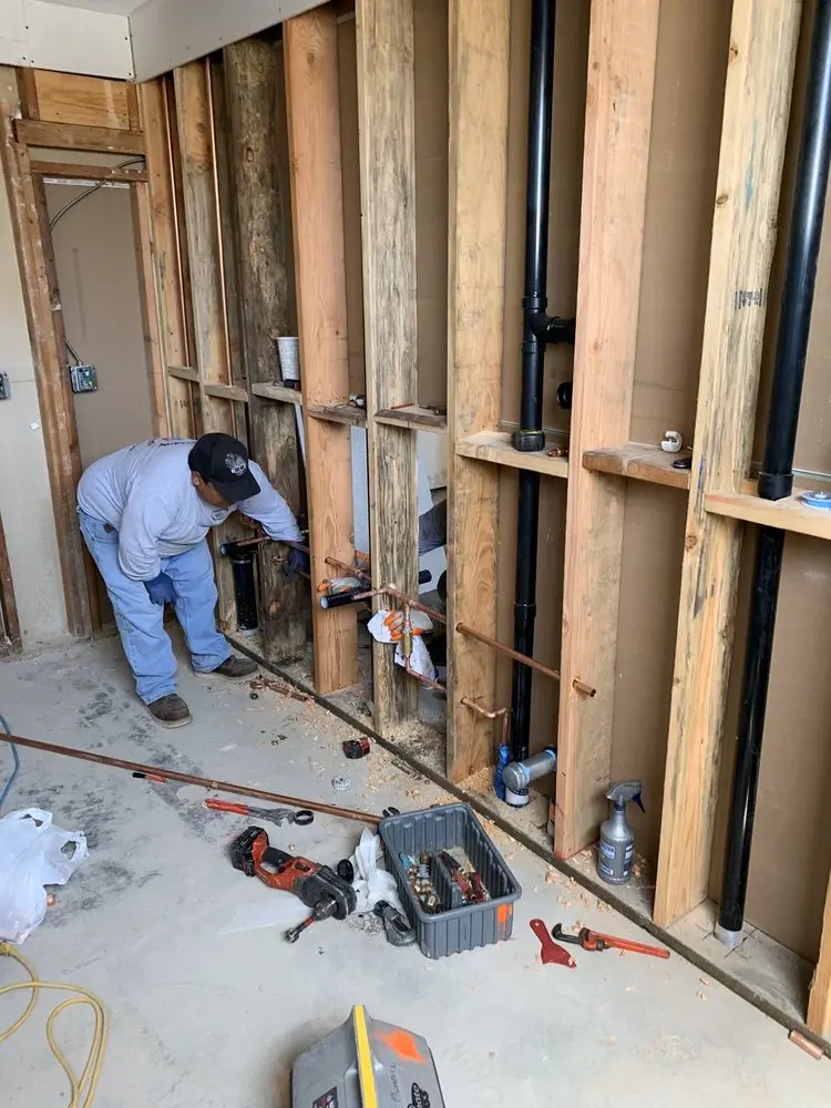 Commercial rough-in plumbing for Gas Line Repair in Hayes